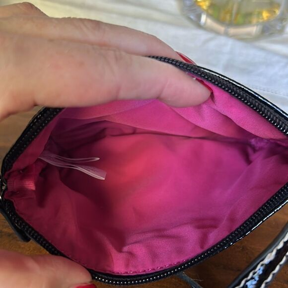 Nine wear  wristlet impeccable condition faux snake leather gray and black - Picture 6 of 10